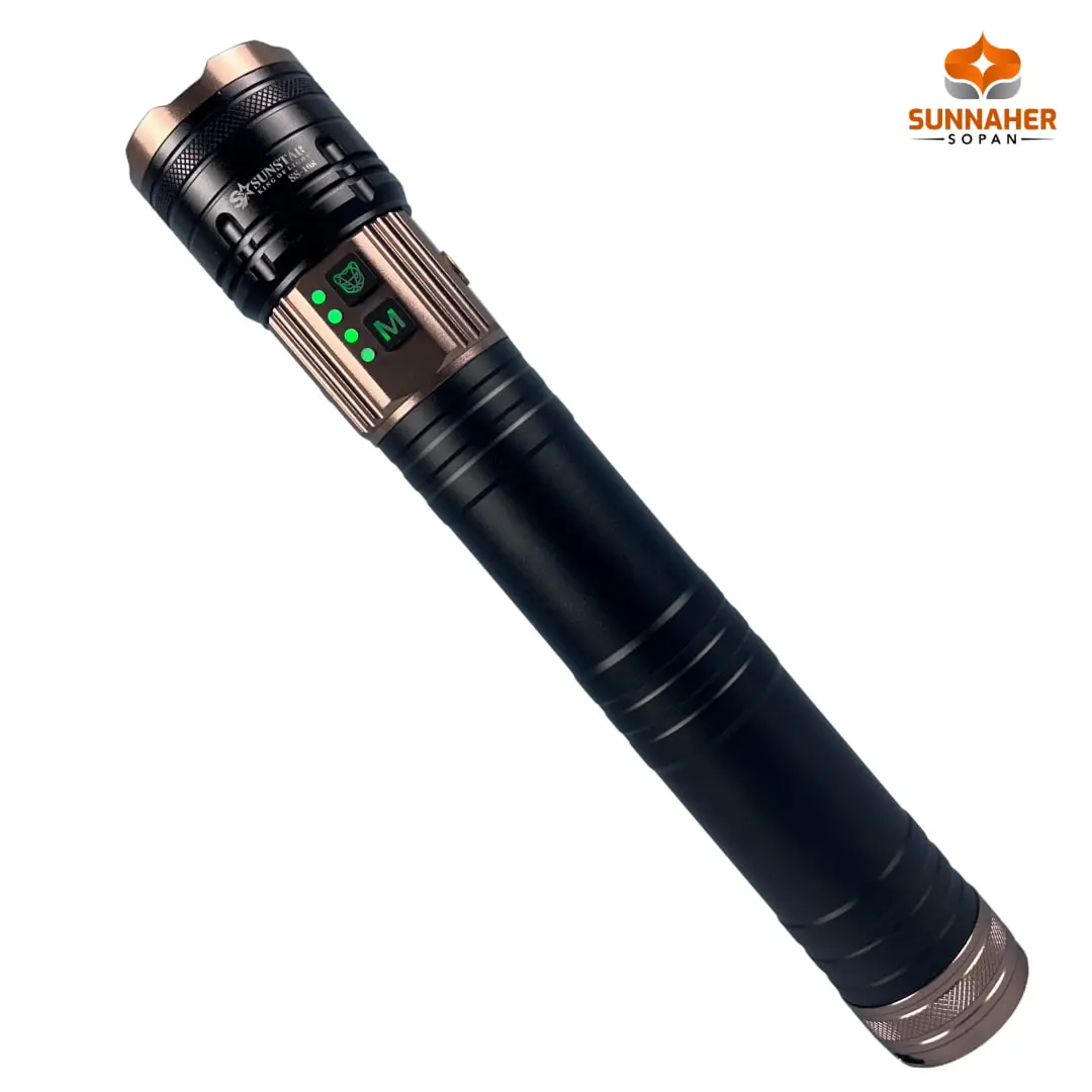 SUNSTAR Premium SS-108“60,000 mAh” রিচার্জেবল টর্চ লাইট - Image 2